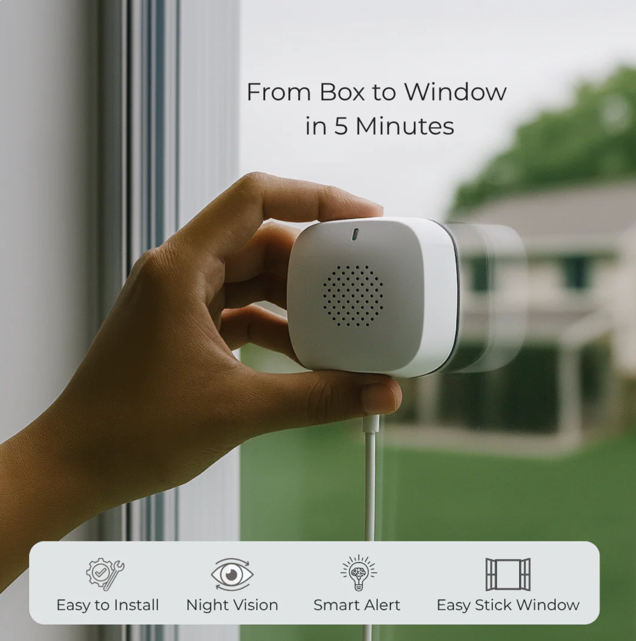 Inside Eye – Smart Window Camera | 3MP | Color Night Vision